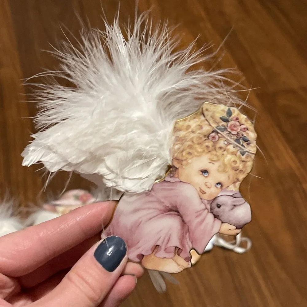 Bradford Exchange:Small Blessings Porcelain Angel Ornament 
